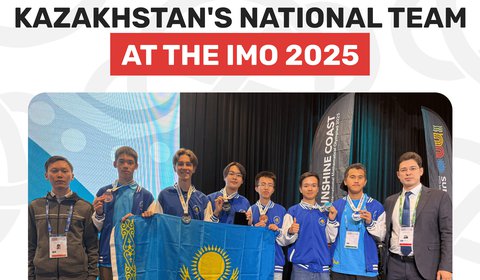 Assylbek Issakhov lead Kazakhstan's national team at the IMO 2025