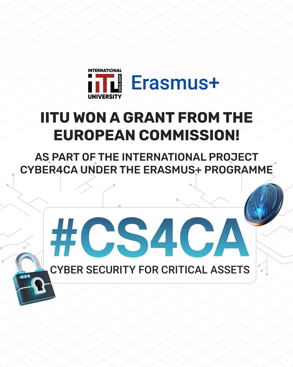 IITU Wins Erasmus+ Grant for Cyber4CA Project