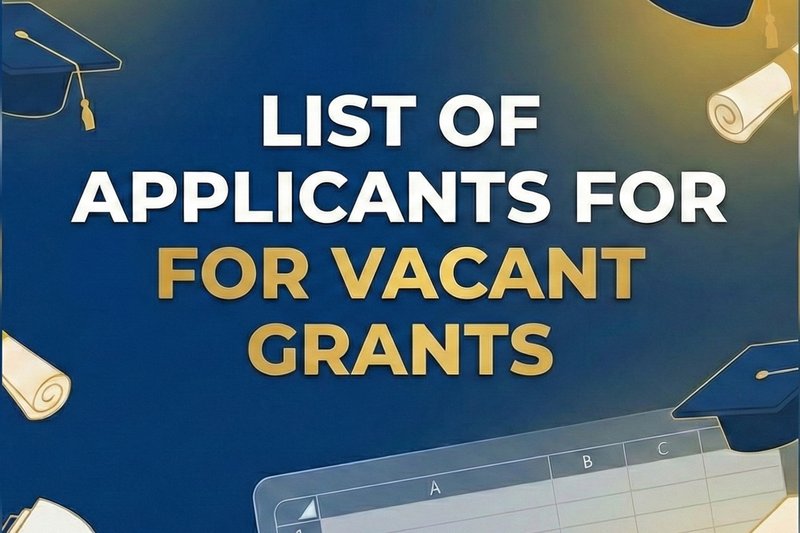 List of Applicants for Vacant Grants