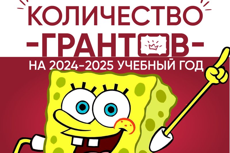 Количество грантов на 2024-2025 учебный год