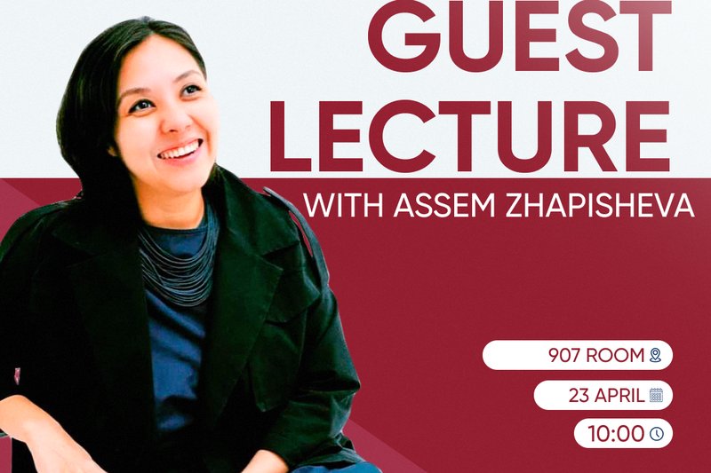 We invite everyone to an exciting guest lecture with Asem Zhapisheva!