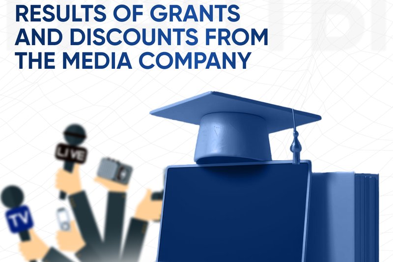 Results of grants and discounts from the media company