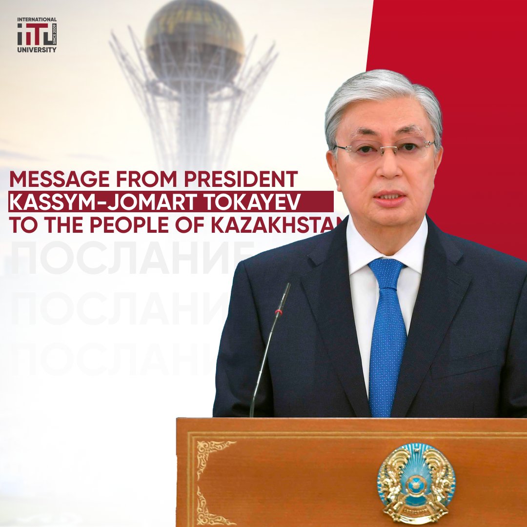 Message from President Kassym-Jomart Tokayev to the people of Kazakhstan