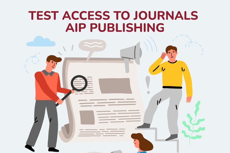 Test access to AIP Publishing journals