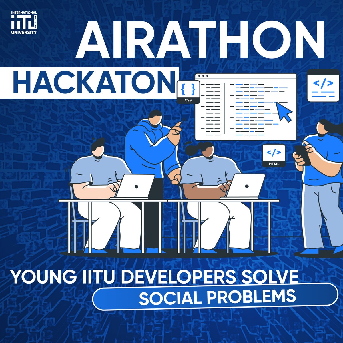 Hackaton AIrathon  Young IITU developers solve   social problems