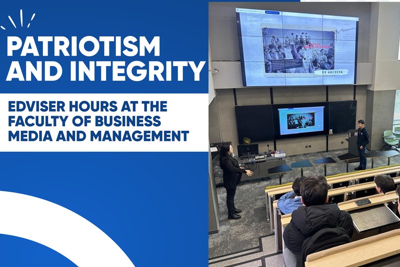 Patriotism and integrity - Edviser hours at the Faculty of Business Media and Management