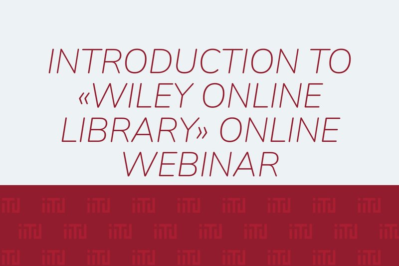 Introduction to «Wiley Online Library» online webinar