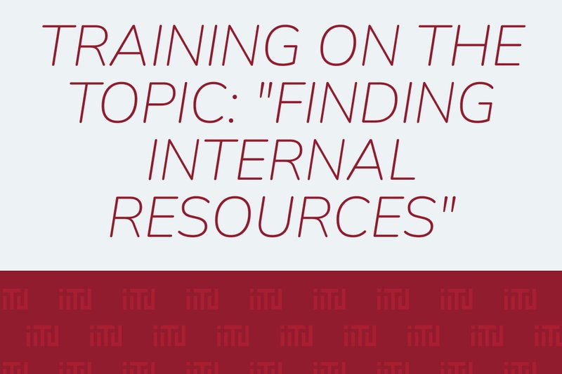 Training on the topic: "Finding Internal Resources"