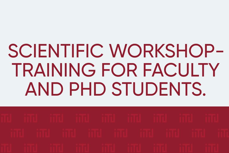 Scientific workshop-training for faculty and PhD students.