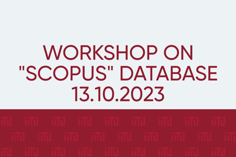 Workshop on "SCOPUS" database 13.10.2023