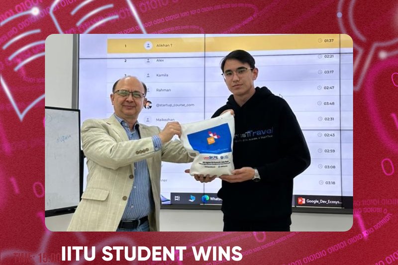 IITU student wins Google hackathon stage
