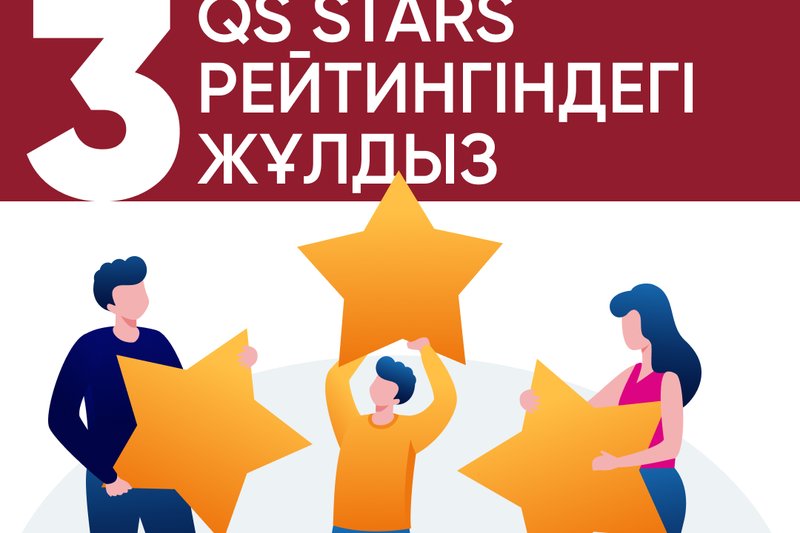 ХАТУ QS Stars рейтингінде 3 жұлдызға ие болды!
