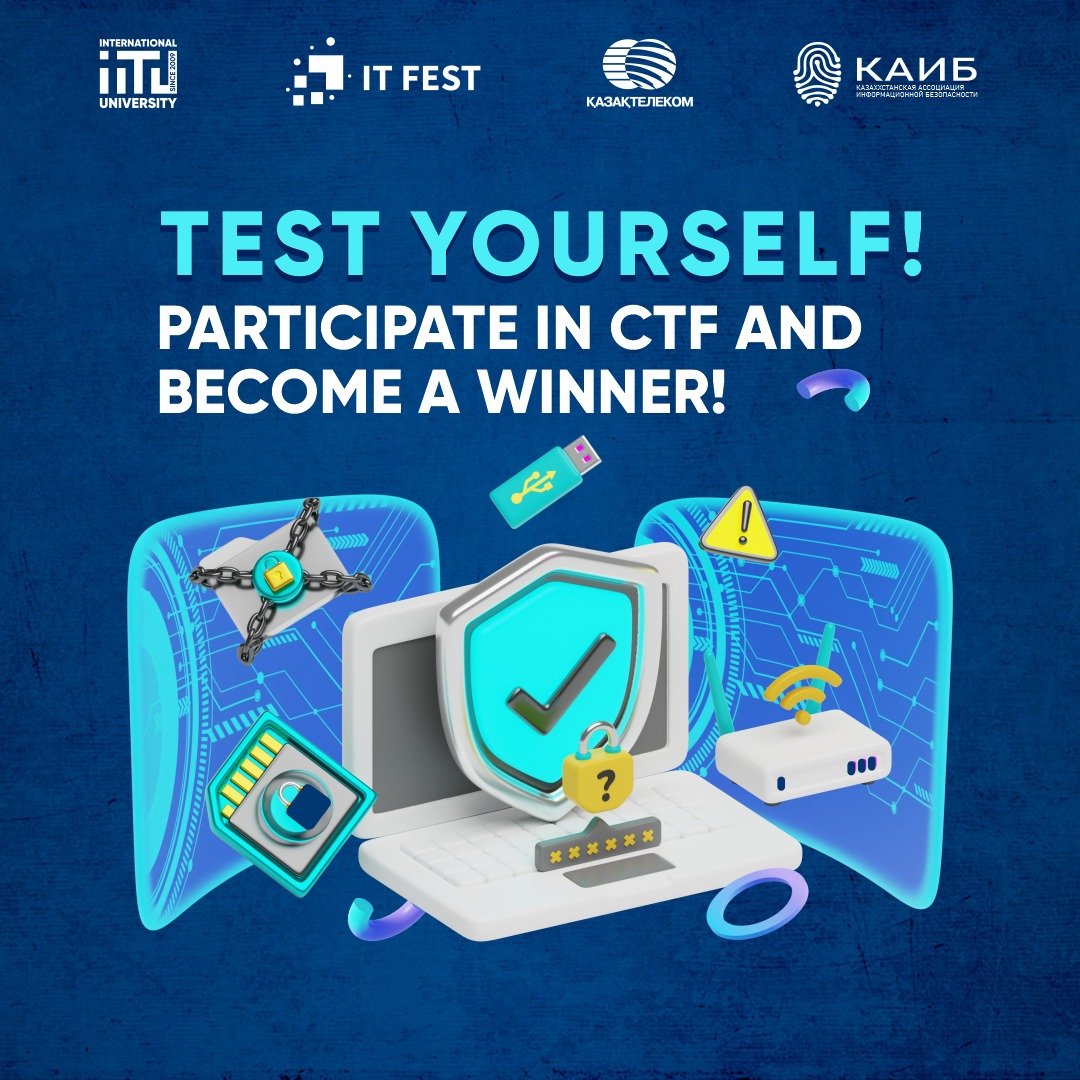 Test yourself! participate in ctf and become a winner!