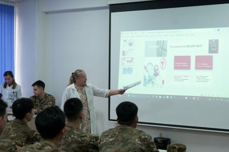 As part of the student information week at IITU, awareness-raising events were held on the topic: "Organization of Primary Health Care (PHC) at the university, attachment to a polyclinic, and prevention of seasonal infectious diseases."