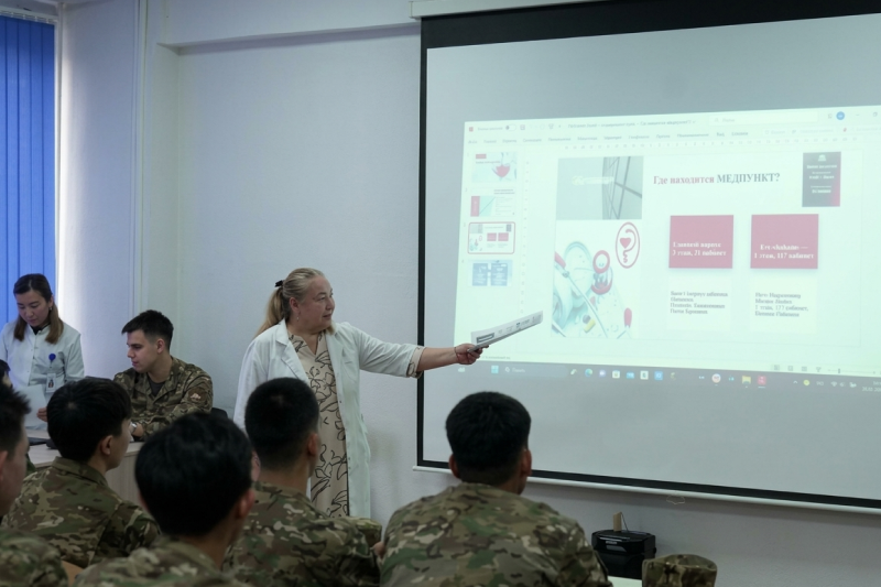 As part of the student information week at IITU, awareness-raising events were held on the topic: "Organization of Primary Health Care (PHC) at the university, attachment to a polyclinic, and prevention of seasonal infectious diseases."